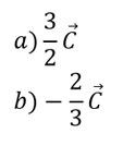 multiplicación de un vector por un escalar