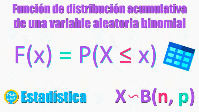 distribución binomial acumulada